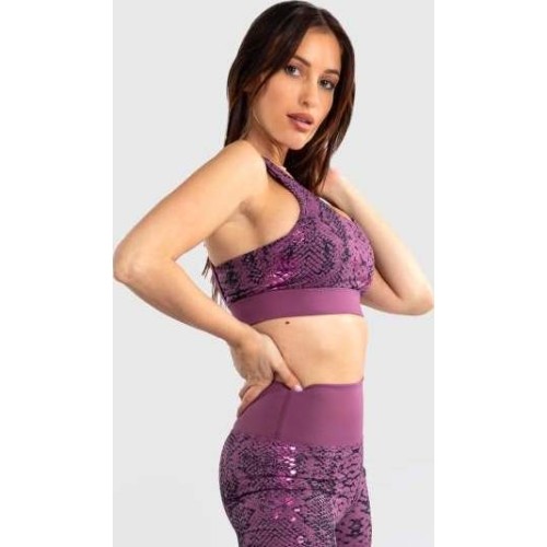 Damski biustonosz sportowy Venum Amazonia - fioletowy