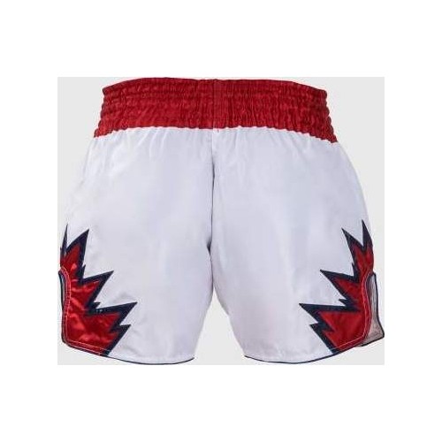 Spodenki Venum Inferno Muay Thai - biały/czerwony