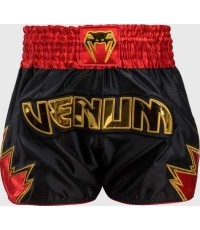Spodenki Venum Inferno Muay Thai - czarny/złoty/czerwony