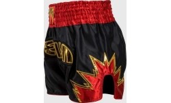 Spodenki Venum Inferno Muay Thai - czarny/złoty/czerwony