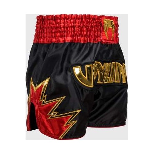 Spodenki Venum Inferno Muay Thai - czarny/złoty/czerwony