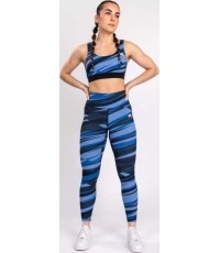 Legginsy damskie Venum Abyss 7/8 - Niebieski cień