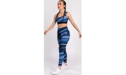 Legginsy damskie Venum Abyss 7/8 - Niebieski cień