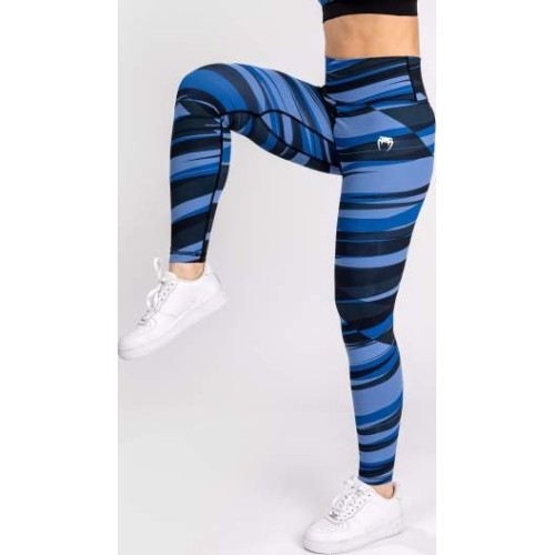 Legginsy damskie Venum Abyss - Niebieski cień