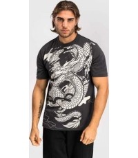 Koszulka męska Venum Dragon's Flight - Szary węgiel/kremowa biel