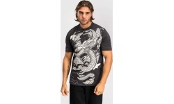 Koszulka męska Venum Dragon's Flight - Szary węgiel/kremowa biel