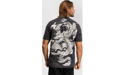 Koszulka męska Venum Dragon's Flight - Szary węgiel/kremowa biel