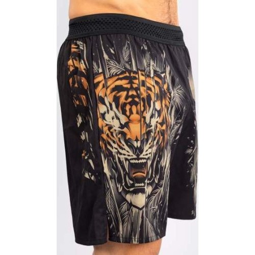 Męskie spodenki treningowe Venum Tiger - Black/Neon Orange