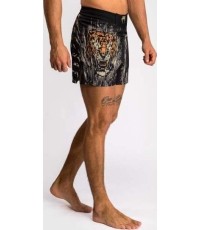 Męskie spodenki do walki Venum Tiger - Black/Neon Orange