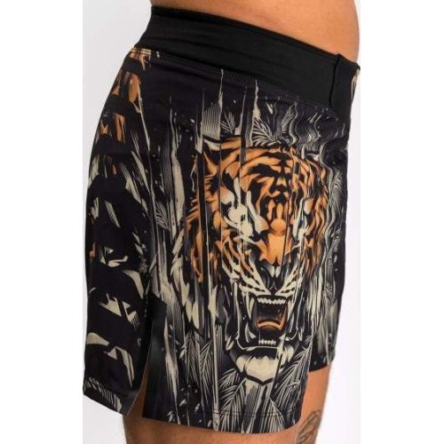 Męskie spodenki do walki Venum Tiger - Black/Neon Orange