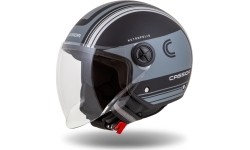 Kask motocyklowy Cassida Handy Metropolis Vision matowy czarny/szary/szary odblaskowy
