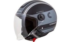 Kask motocyklowy Cassida Handy Metropolis Vision matowy czarny/szary/szary odblaskowy