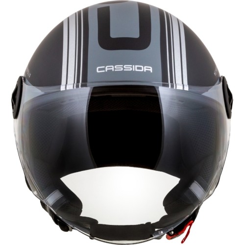 Kask motocyklowy Cassida Handy Metropolis Vision matowy czarny/szary/szary odblaskowy