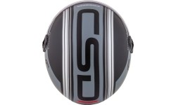 Kask motocyklowy Cassida Handy Metropolis Vision matowy czarny/szary/szary odblaskowy