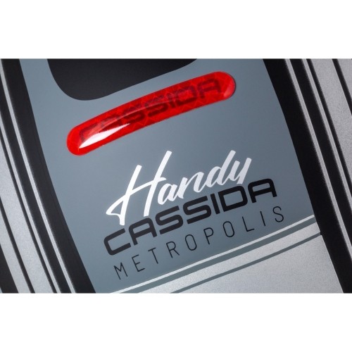 Kask motocyklowy Cassida Handy Metropolis Vision matowy czarny/szary/szary odblaskowy