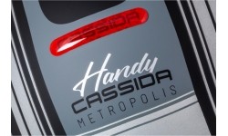 Kask motocyklowy Cassida Handy Metropolis Vision matowy czarny/szary/szary odblaskowy