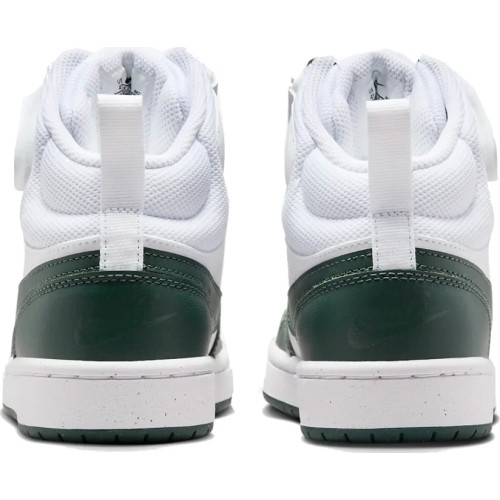 Nike Avalynė Paaugliams Court Borough Mid 2 White Green CD7782 119