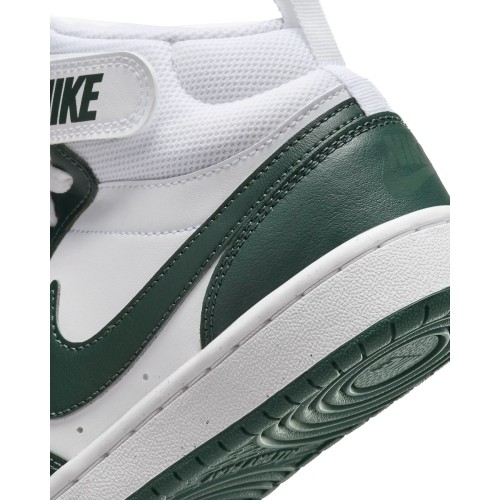 Nike Avalynė Paaugliams Court Borough Mid 2 White Green CD7782 119