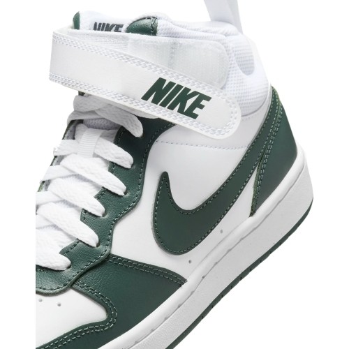 Nike Avalynė Paaugliams Court Borough Mid 2 White Green CD7782 119