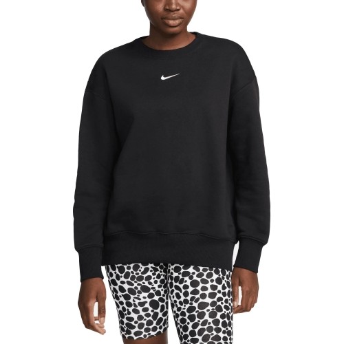Bluza damska Nike W NSW Phnx Fleece OS Crew, czarna DQ5733 010