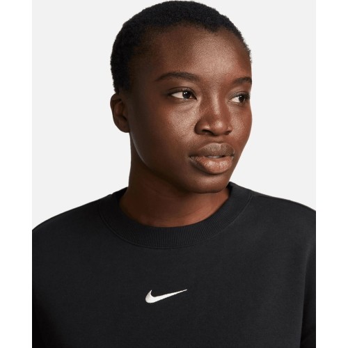 Nike Džemperis Moterims W Nsw Phnx Fleece Os Crew Black DQ5733 010