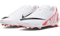 Buty piłkarskie Nike Jr Vapor 15 Club FG/MG dla młodzieży białe DJ5958 600