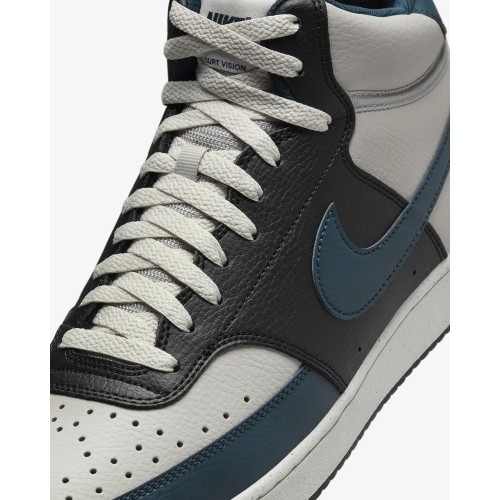 Nike Avalynė Vyrams Court Vision Mid Nn Black Blue Grey DN3577 004