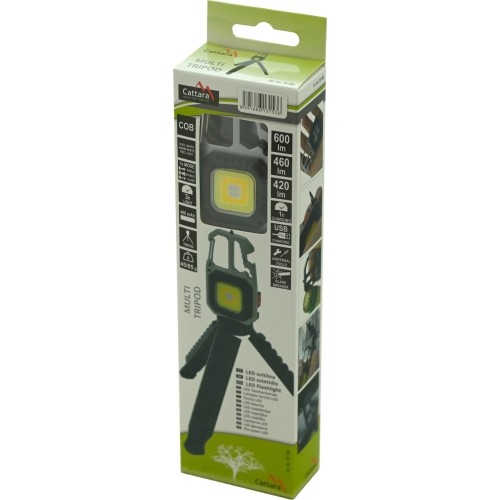 Latarka COB 600lm MULTI TRIPOD ze stojakiem