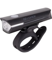 Lampka przednia FORCE FLUX 200LM, USB-C