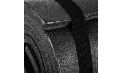 Dwuwarstwowa poduszka do spania 180x50x1 cm o zwiększonej odporności mechanicznej czarna Spokey CAMPINOS