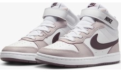 Buty dziecięce Nike Court Borough Mid 2 White Violet CD7783 118