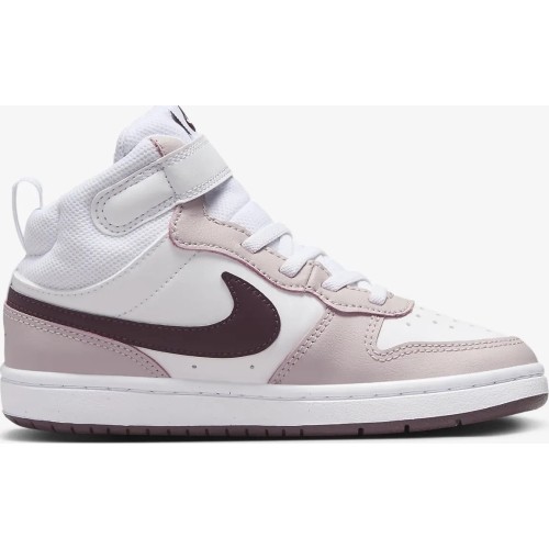 Buty dziecięce Nike Court Borough Mid 2 White Violet CD7783 118
