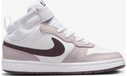 Buty dziecięce Nike Court Borough Mid 2 White Violet CD7783 118