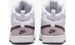 Buty dziecięce Nike Court Borough Mid 2 White Violet CD7783 118