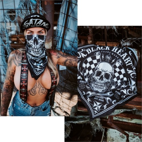 Ocieplacz na szyję W-TEC Black Heart Bandest - Bones