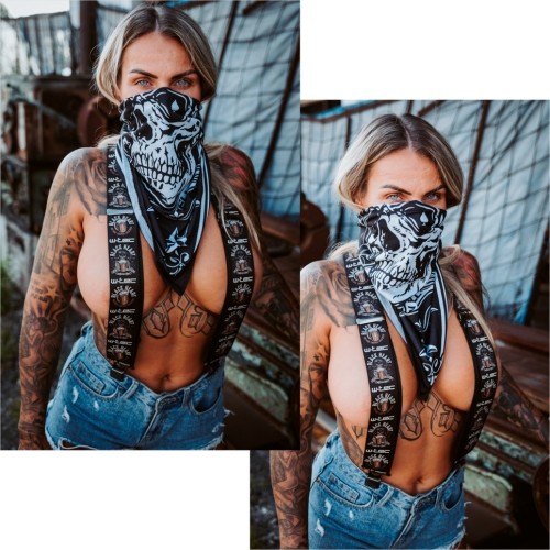 Ocieplacz na szyję W-TEC Black Heart Bandest - Bones