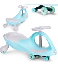 Grawitacyjny pojazd dla dzieci z kołami LED niebieski ECOTOYS
