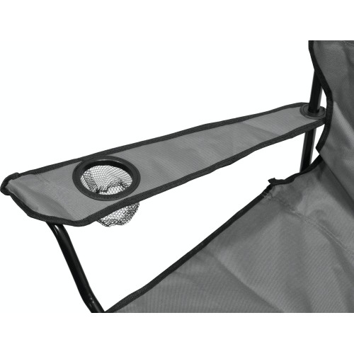 Składane krzesło kempingowe BARI szare