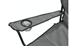 Składane krzesło kempingowe BARI szare