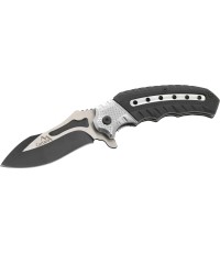 Nóż zamykający COBRA 20cm z blokadą bezpieczeństwa srebrno-czarny