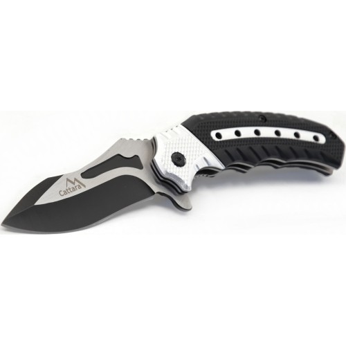 Nóż zamykający COBRA 20cm z blokadą bezpieczeństwa srebrno-czarny