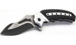 Nóż zamykający COBRA 20cm z blokadą bezpieczeństwa srebrno-czarny