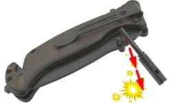 Nóż składany BLACK BLADE z blokadą bezpieczeństwa 21,7cm