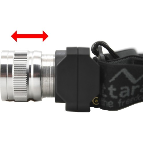 Latarka czołowa SCORPION 90lm XPE ZOOM akumulatorowa