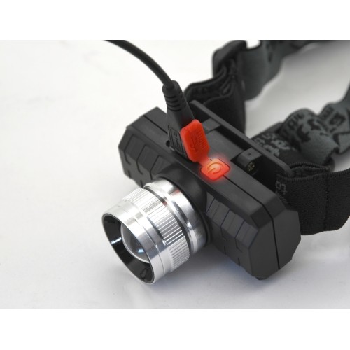 Latarka czołowa SCORPION 90lm XPE ZOOM akumulatorowa