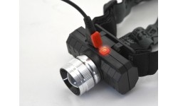 Latarka czołowa SCORPION 90lm XPE ZOOM akumulatorowa