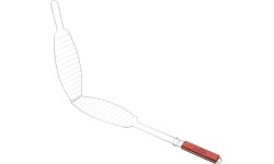 Ruszt do grillowania FISH 35x13cm