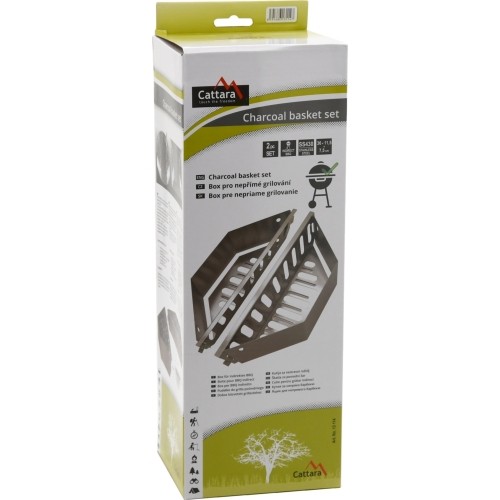 Pudełko do grillowania pośredniego 2 szt.