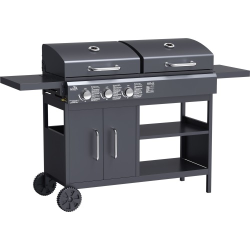 Grill gazowy/węglowy COUPLE 2w1
