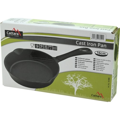 Patelnia grillowa z rączką LITINA 16 cm